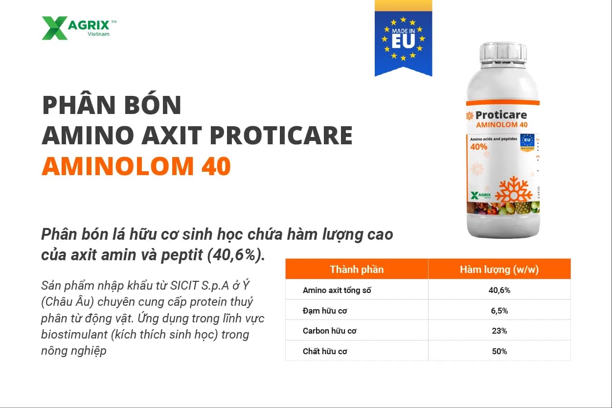 Phân amino axit Proticare AMINOLOM 40 — ảnh 2