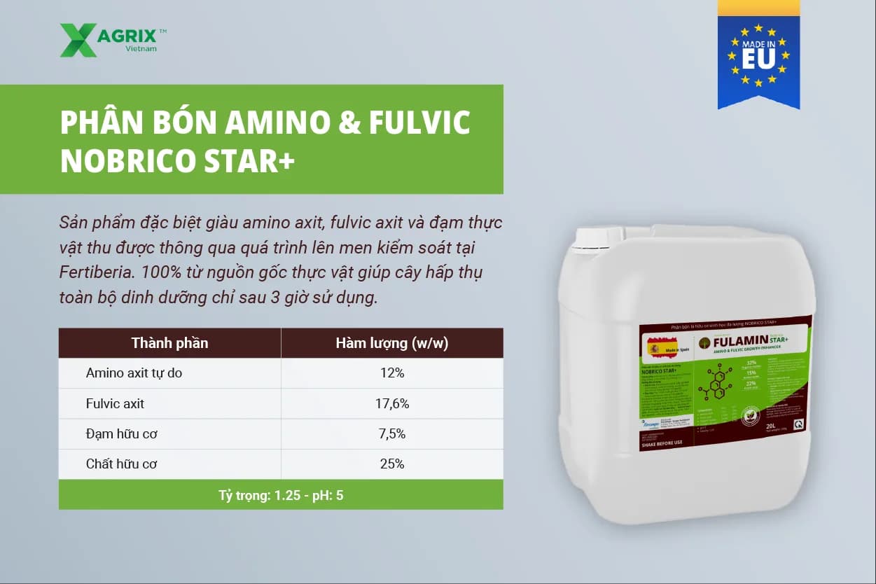 Phân bón Amino Fulvic Nobrico Star+ — ảnh 2