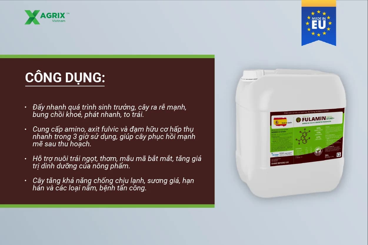 Phân bón Amino Fulvic Nobrico Star+ — ảnh 3