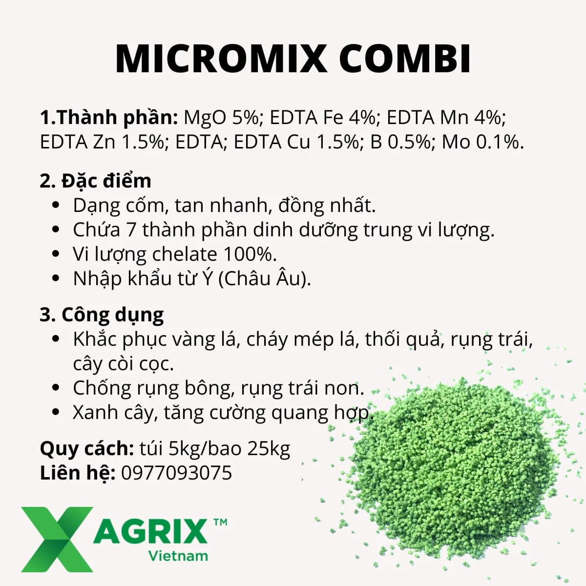 Vi Lượng Tổng Hợp - Dạng Cốm - Micromix Combi — ảnh 4